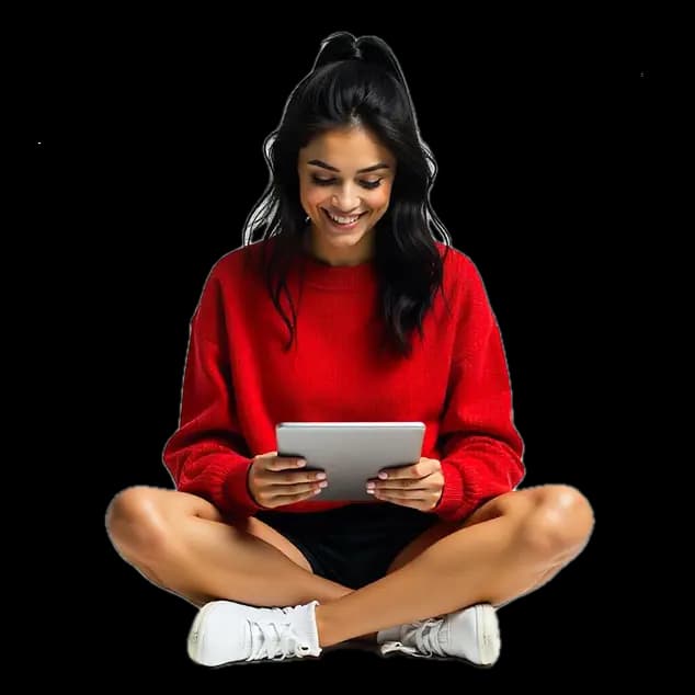Mulher escrevendo seu livro na Epublik